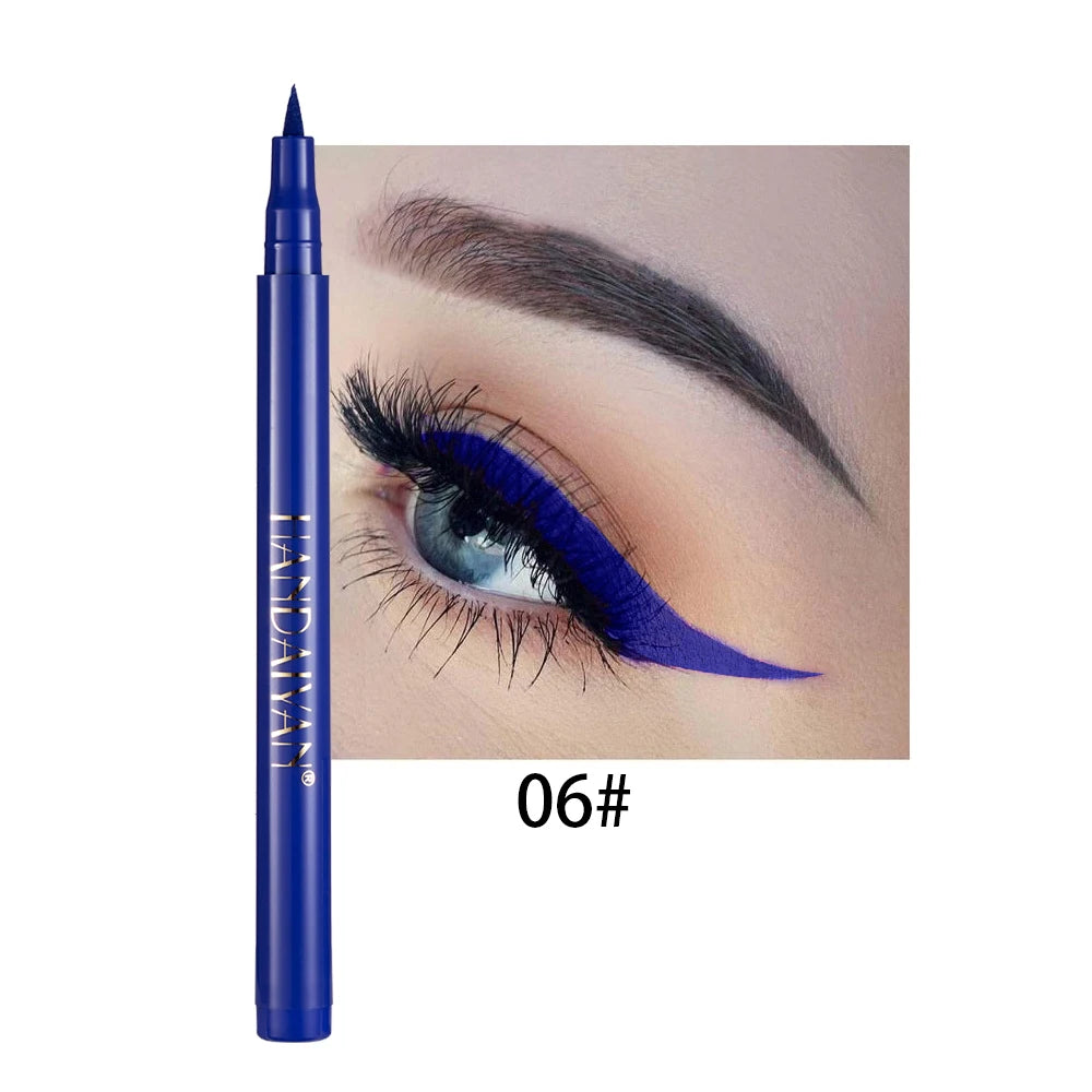 Waterproof Rainbow Matte Colorful Liquid Eyeliner Pencil - Long-Lasting