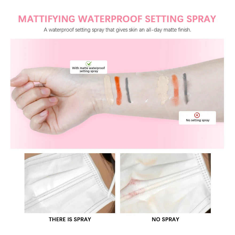 Mattifying Waterproof Setting Spray 30ML - Oil Control Makeup Fixer