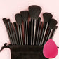 13 Piece Makeup Brush Set - Soft Fluffy Eye Shadow & Foundation Kit