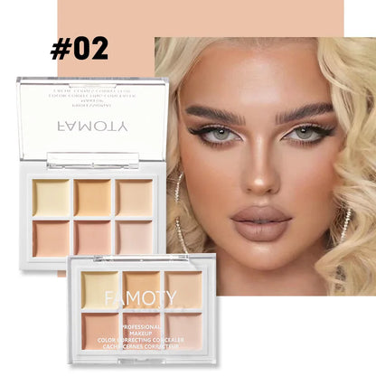 Moisturizing Multicolor Concealer Palette - Full Coverage Cream