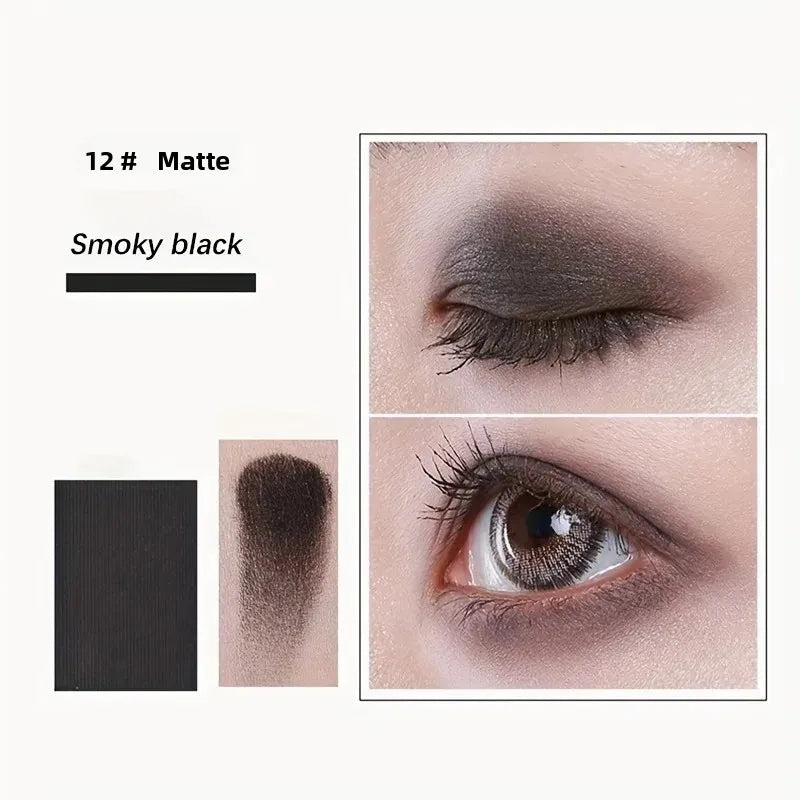 Professional 12-Color Eyeshadow Palette - Natural Shimmer Matte Nudes 9.6g