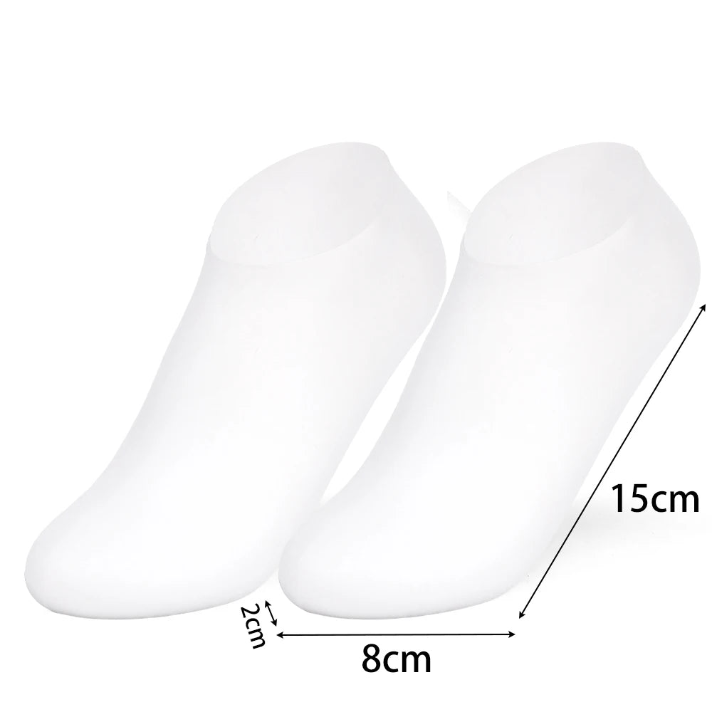 Silicone Moisturizing Gel Foot Socks - Spa Treatment for Dry Cracked Feet