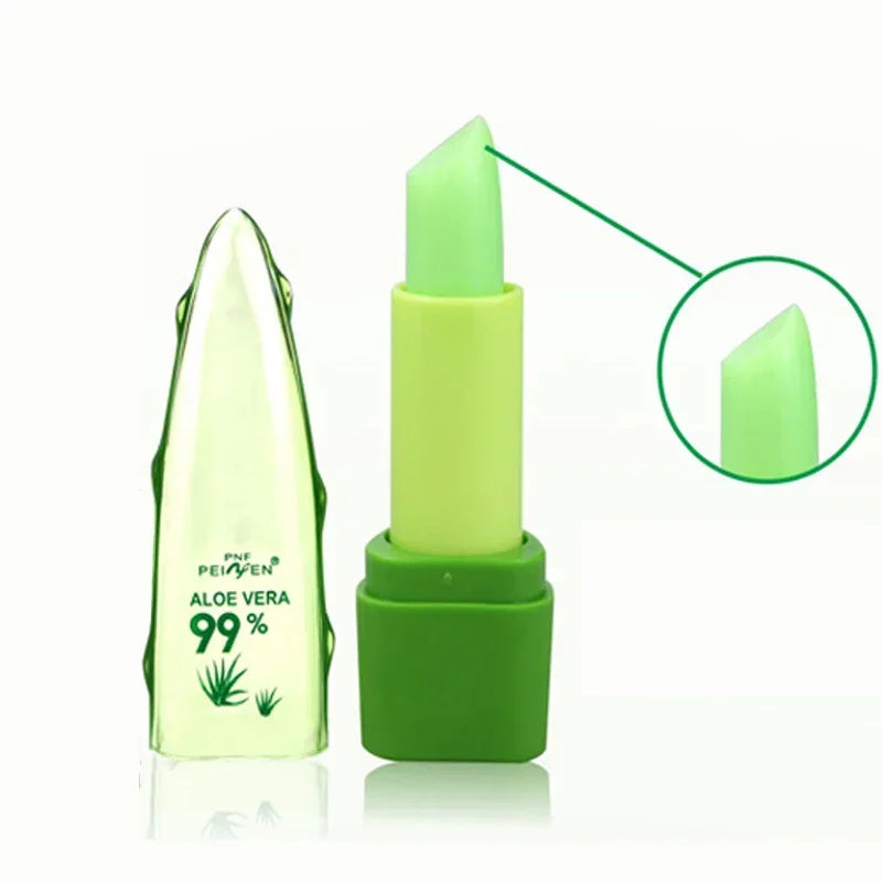 99% Aloe Vera Color Changing Lip Balm - Moisturizing Waterproof Treatment