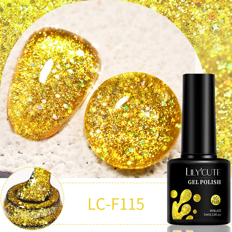 LILYCUTE 7ML 9D Cat Eye Magnetic Gel Polish - Iridescent Effect