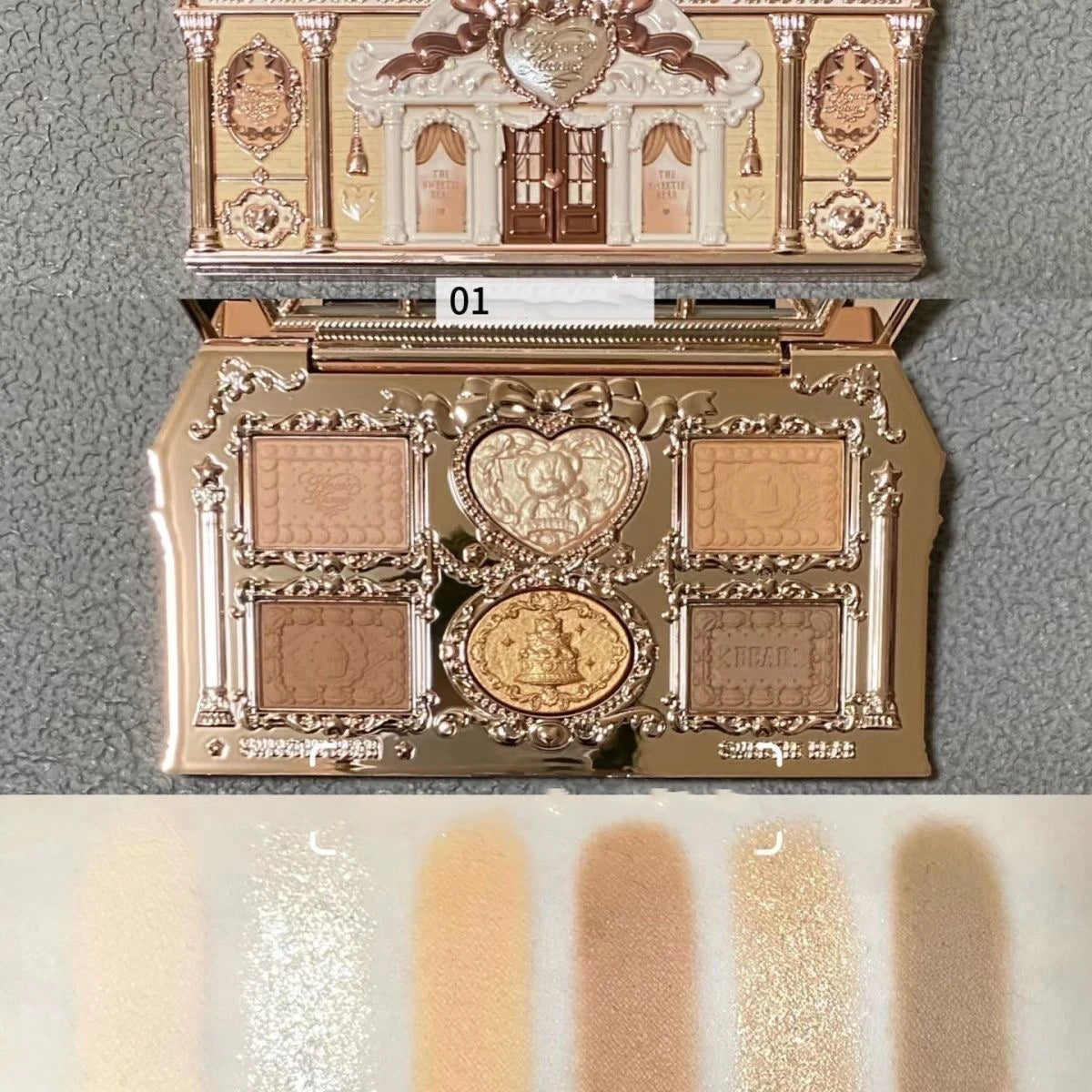 Moonlight Mermaid Eyeshadow Palette - 8-Color Matte Shimmer Glitter Makeup 6.3g