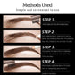 Waterproof Eyebrow Pencil - Long-Lasting Brown & Black
