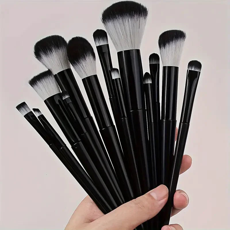 13 Piece Makeup Brush Set - Soft Fluffy Eye Shadow & Foundation Kit