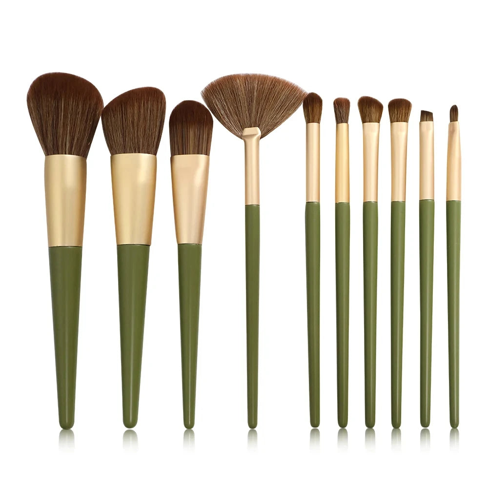 Soft Fluffy Makeup Brush Set - Eye Shadow Foundation Blending