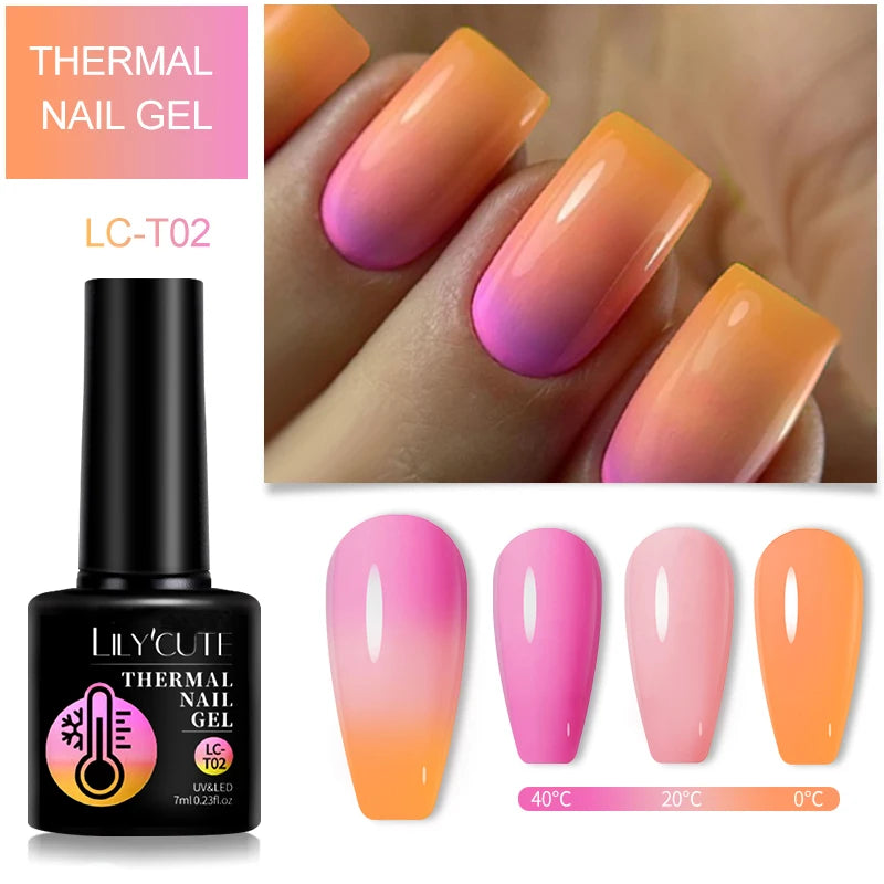 LILYCUTE 7ML Thermal Gel Polish - Temperature Color Changing
