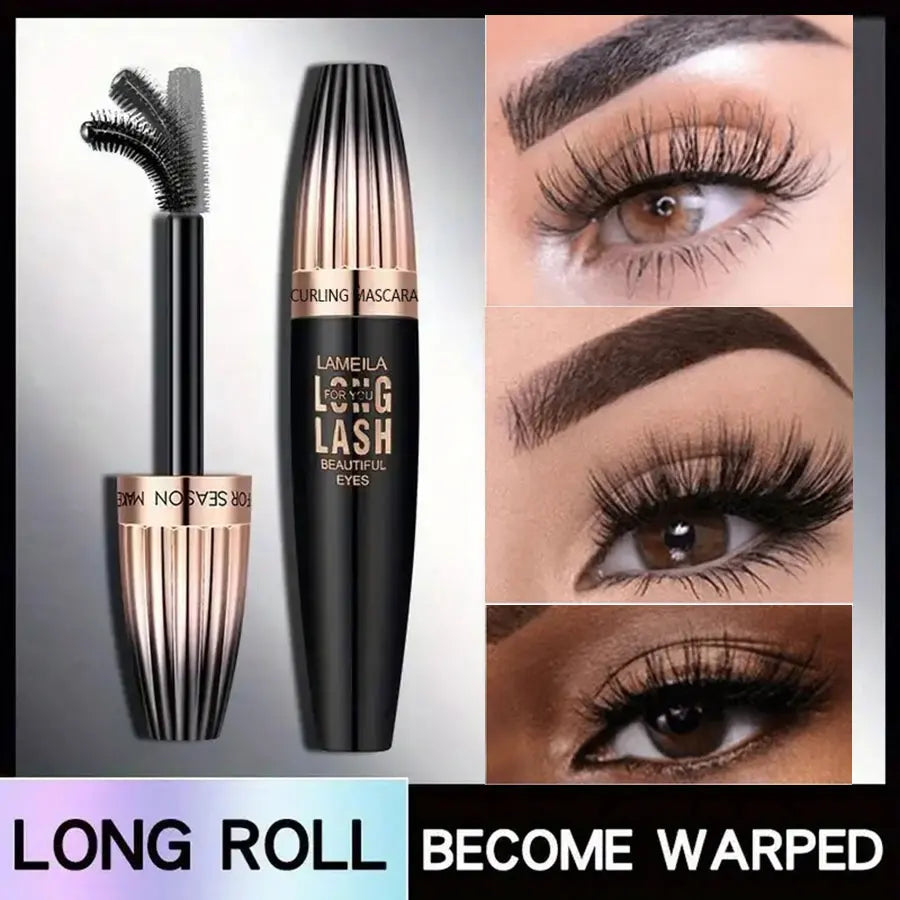 Waterproof 4D Mascara - Thick Long Curling & Smudge-Proof