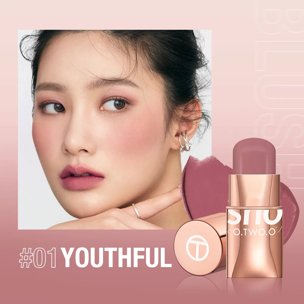 O.TWO.O 3-in-1 Multi Stick - Waterproof Cream Blush Lip & Eye Tint