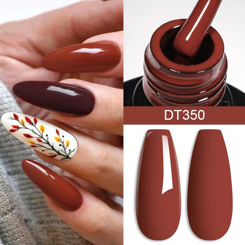 MEET ACROSS 7ML Wine Red Gel Polish - French Style Manicure