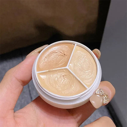 3-Color Concealer Palette - Multifunction Brightening Cream