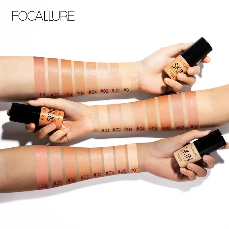 Focallure Liquid Foundation Cream - Full Coverage Oil Control Moisturizing