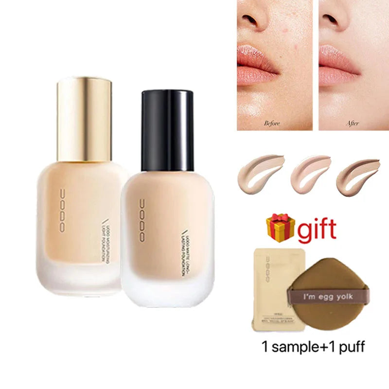 UODO Liquid Foundation BB Cream - Waterproof Pore-Minimizing 30ml