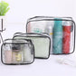 Transparent Waterproof Cosmetic Bag - Zipper Toiletry Organizer