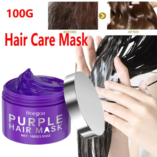 Purple Keratin Hair Mask - Repair Treatment for Blonde & Damaged Hair 100g