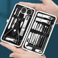 Professional Nail Clipper Set - 19-Piece Manicure Pedicure Kit with Case