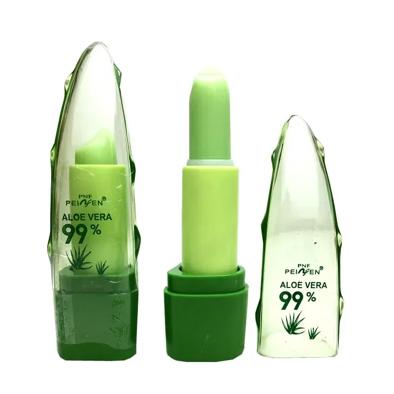99% Aloe Vera Color Changing Lip Balm - Moisturizing Waterproof Treatment