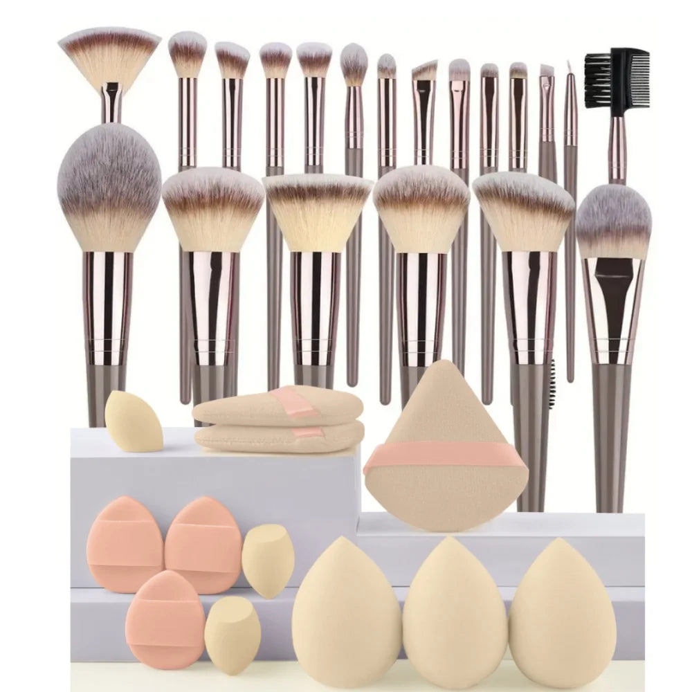 Professional Makeup Brush Set - 3-20 Piece Soft Fluffy Beauty Kit