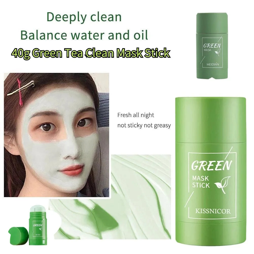 Green Tea Clean Mask Stick - Acne Treatment & Blackhead Remover 40g