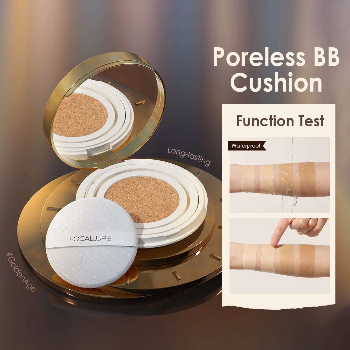 FOCALLURE Foundation Air Cushion - Waterproof Matte Full Coverage