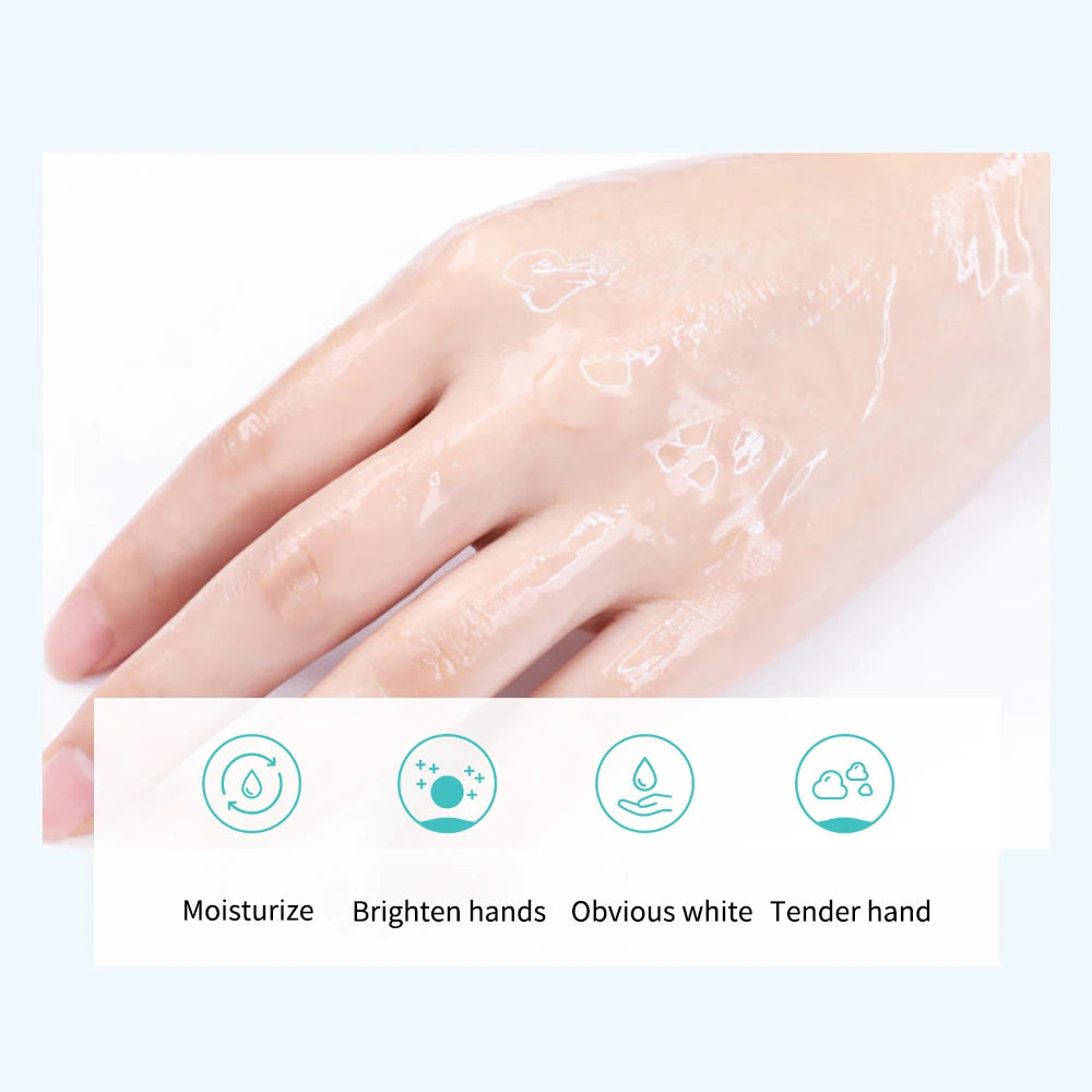 Goat Milk Hand Mask - Nourishing Whitening Treatment (5 Pairs)