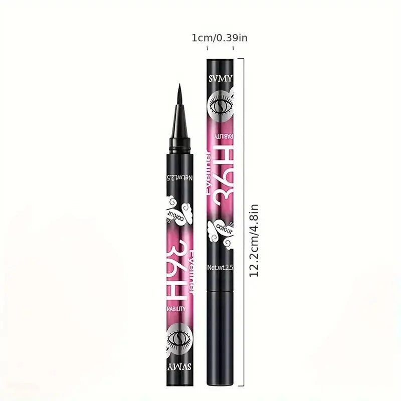 Waterproof Black Eyeliner Pencils Set - Smudge-Proof & Long-Lasting (3/5 Pack)