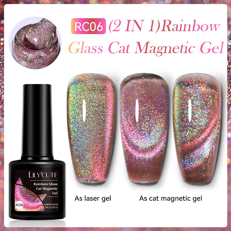 LILYCUTE 5ML Metallic Liner Gel Polish - Gold Silver Mirror Effect