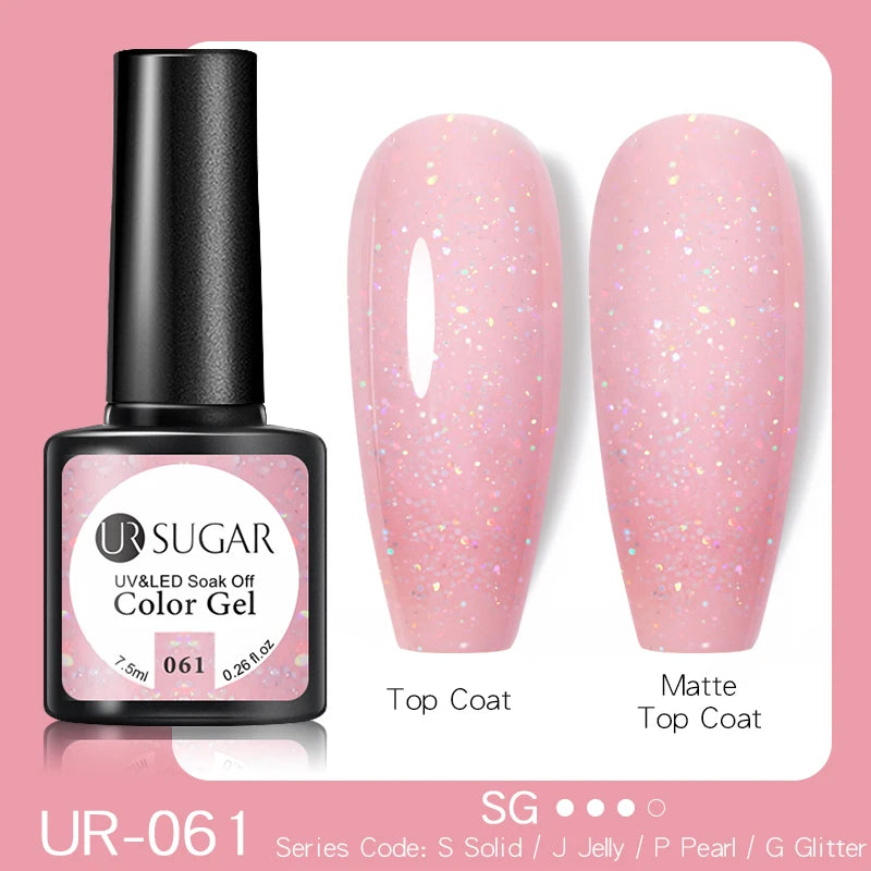 UR SUGAR 7.5ML Purple Gel Nail Polish - Matte UV LED Soak Off