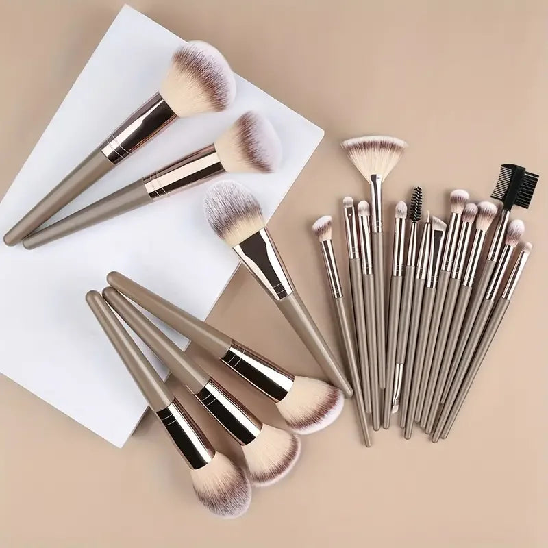 Professional Makeup Brush Set - 3-20 Piece Soft Fluffy Beauty Kit