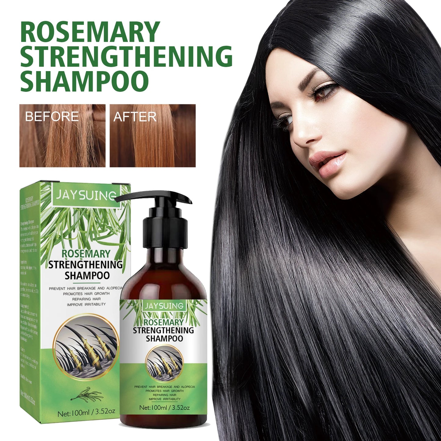 Rosemary Shampoo - Anti Hair Loss Oil Control Scalp Treatment 100ml