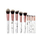 10 Piece Marbling Makeup Brush Set - Powder & Cosmetic Tools