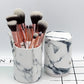 10 Piece Marbling Makeup Brush Set - Powder & Cosmetic Tools
