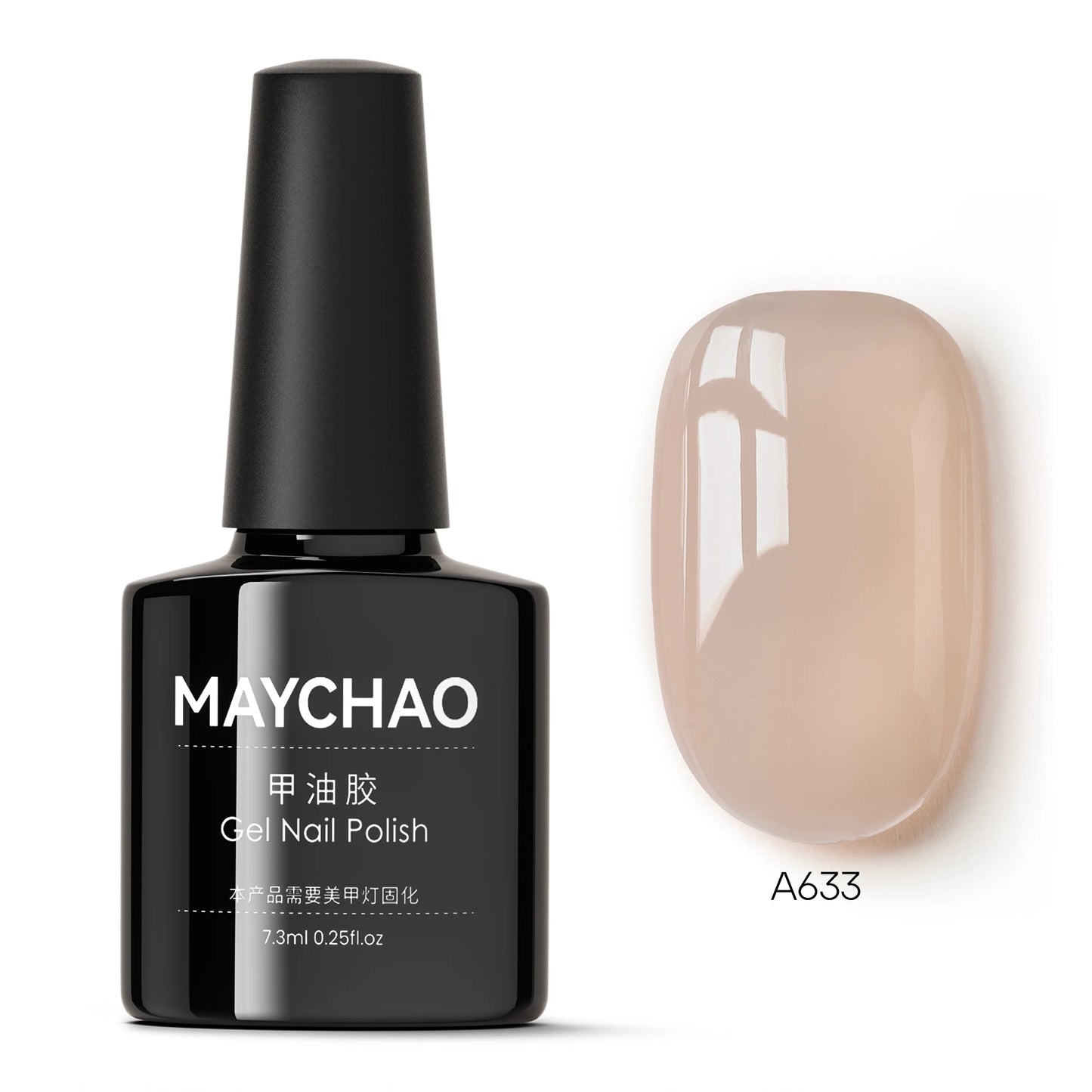 MAYCHAO 7.3ML Transparent Jelly Gel Polish - Nude Collection