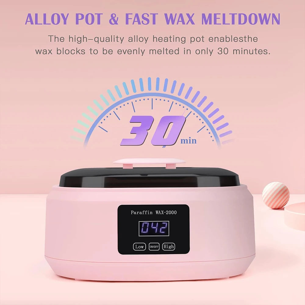 200W Wax Heater - Digital Timing Hair Removal Spa Machine (2L)