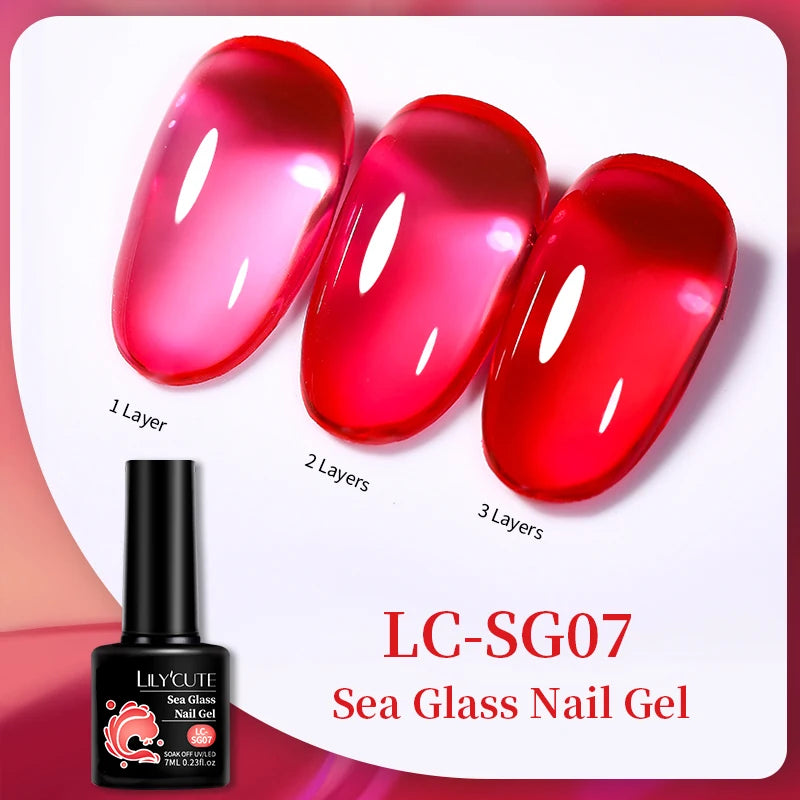 LILYCUTE 7ML Base & Top Coat UV Gel Nail Polish - No Wipe