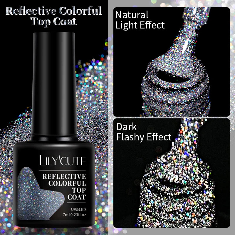 LILYCUTE 7ML 9D Cat Eye Magnetic Gel Polish - Iridescent Effect