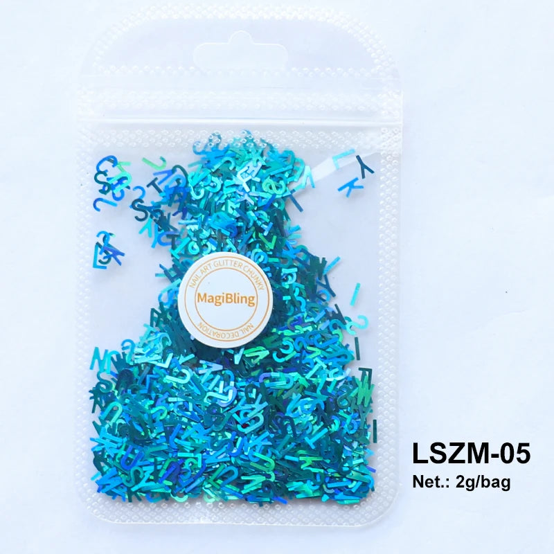 Holographic Nail Art Glitter - Laser Star Butterfly Sequins 2g