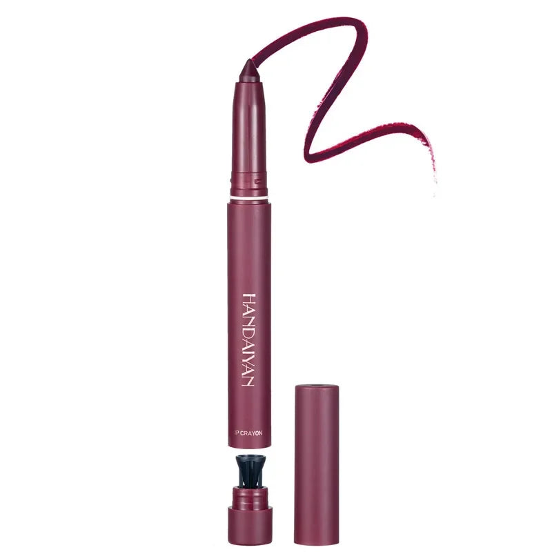 Velvet Matte Lipstick Pen - Waterproof Lip Liner Pencil (12 Colors)