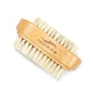 Double-Sided Nail Cleaning Brush - Wooden Handle Manicure Tool