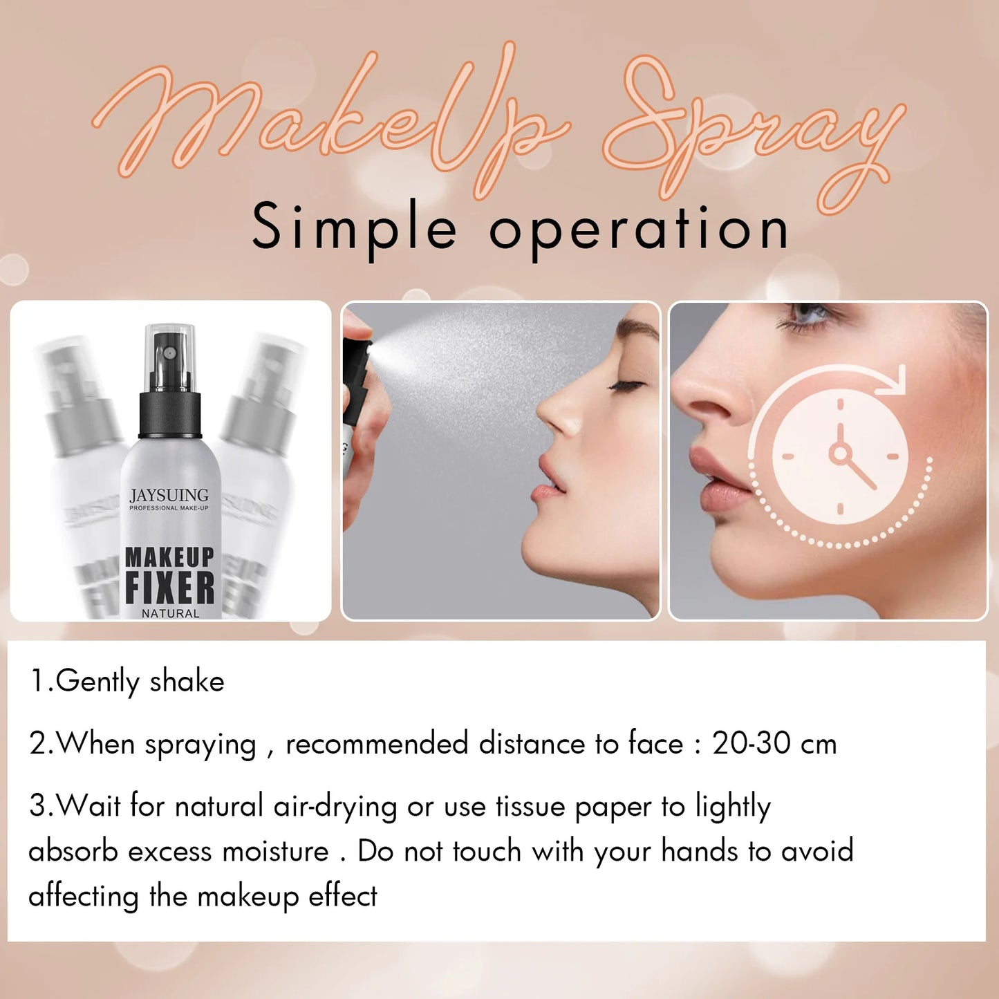 Makeup Setting Spray - Long-Lasting Sweatproof Oil Control Fixer