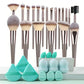 Professional Makeup Brush Set - 3-20 Piece Soft Fluffy Beauty Kit