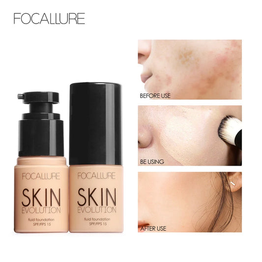 Focallure Liquid Foundation Cream - Full Coverage Oil Control Moisturizing