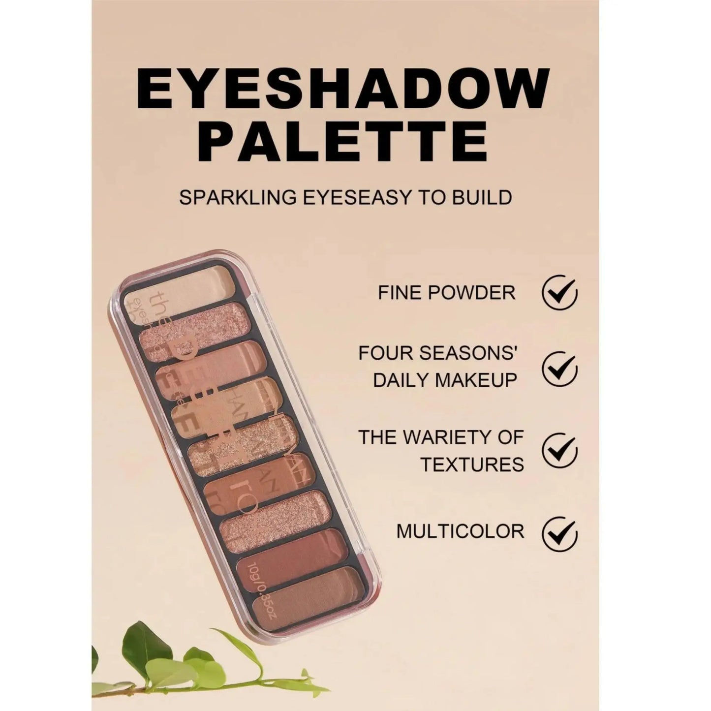 Desert Rose 9-Color Eyeshadow Palette - High Pigment Matte & Mineral