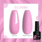 LILYCUTE 7ML Jelly Amber Gel Polish - Leopard Pattern Nail Art