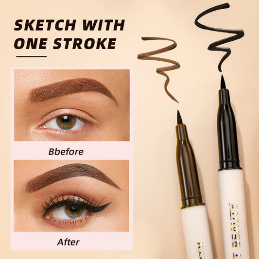 QIBEST Waterproof Quick Dry Liquid Eyeliner Pen - Ultra-Fine Matte