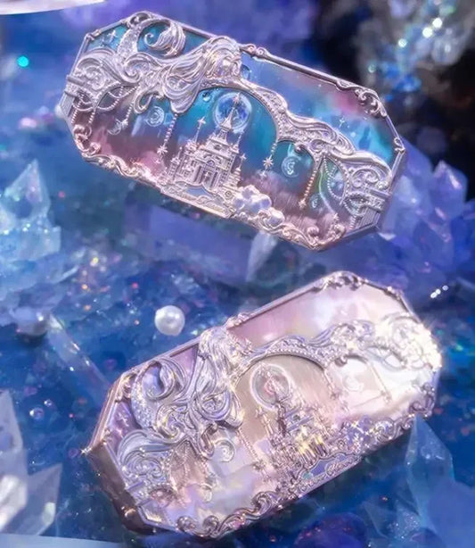 Moonlight Mermaid Eyeshadow Palette - 8-Color Matte Shimmer Glitter Makeup 6.3g