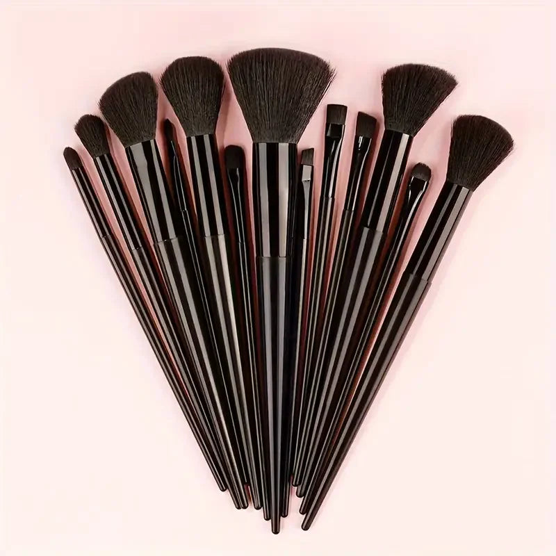 13 Piece Makeup Brush Set - Soft Fluffy Eye Shadow & Foundation Kit