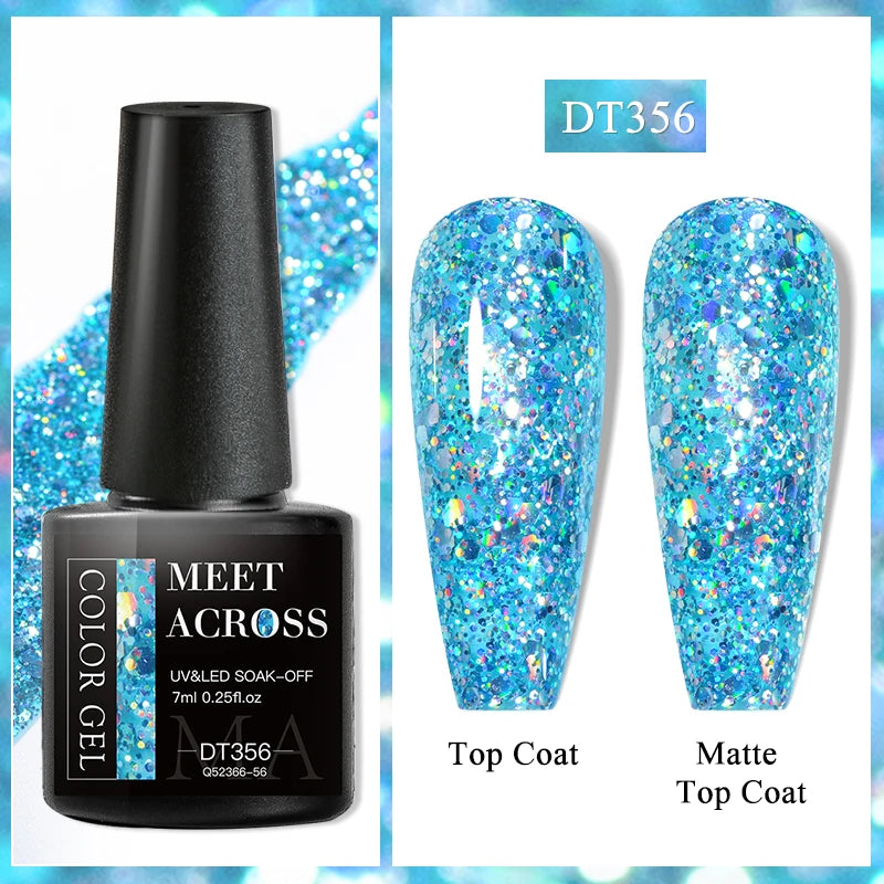 MEET ACROSS 7ML Wine Red Gel Polish - French Style Manicure